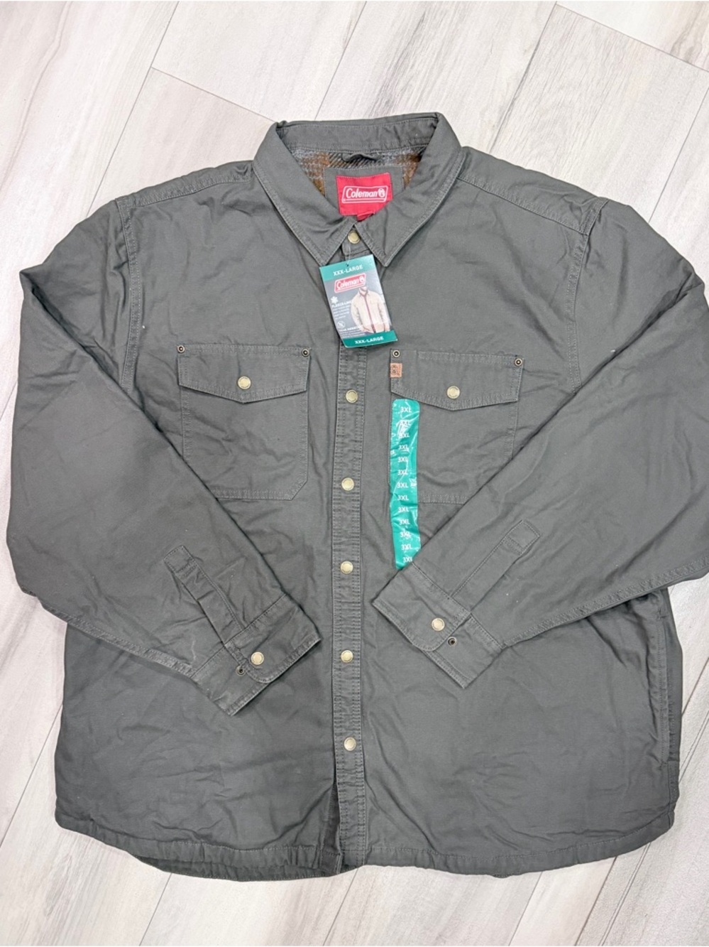 Coleman Men's Charcoal Button-Up Field Jacket